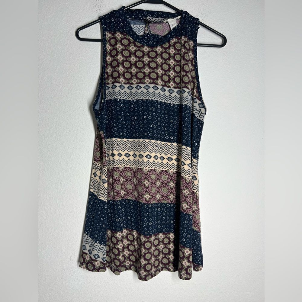 Rzd Tank Top Geometric Pattern Size M - Picture 3 of 11